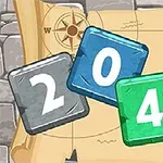 Fargerike blokker med tallene 2, 0, 4 og 8 står foran et gammelt kart med kompassrose
