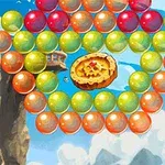 To piratkarakterer med en papegøye over en fargerik bakgrunn med bobler og et skip, og teksten Sea Bubble Pirates 3
